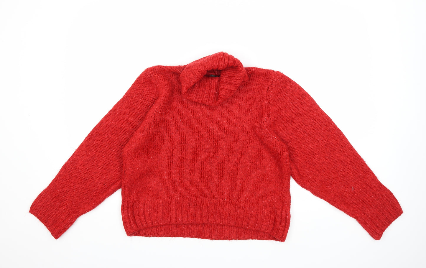 Primark Womens Red  Knit Pullover Jumper Size 10