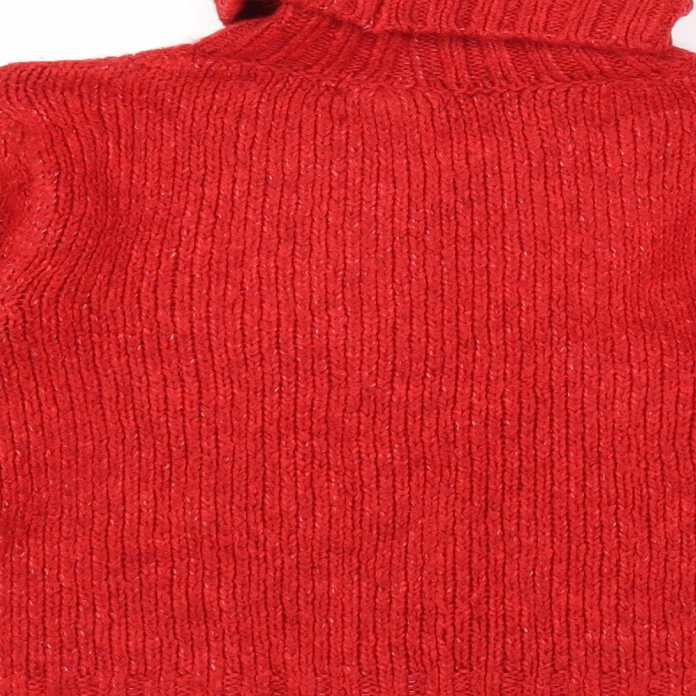 Primark Womens Red  Knit Pullover Jumper Size 10