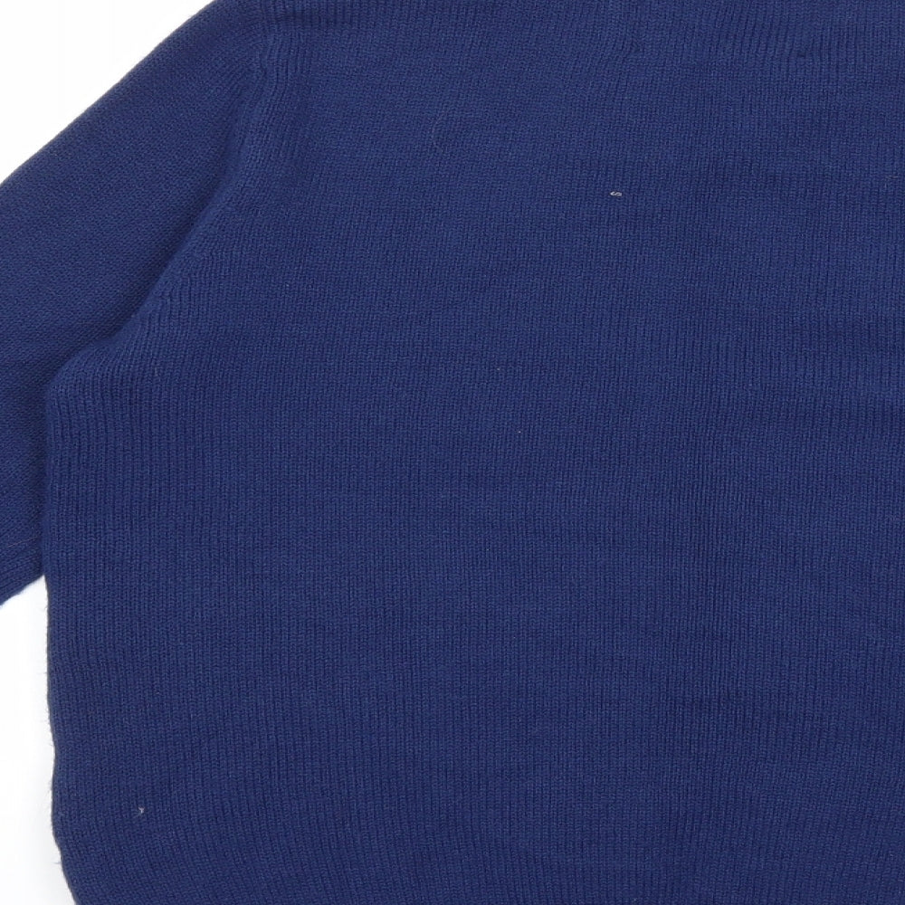 NEXT Mens Blue  Knit Pullover Jumper Size S  - chrismtas