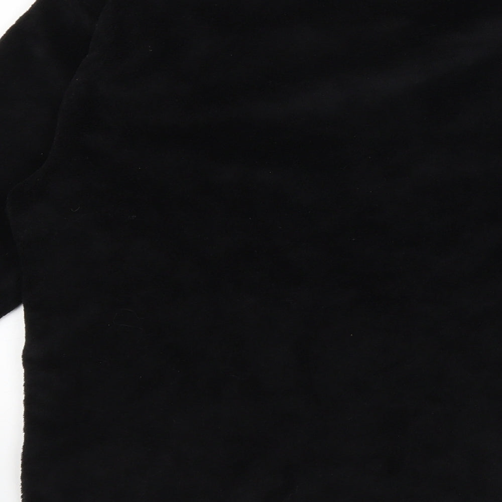 Hudson Bay Mens Black  Fleece  Pyjama Top Size L