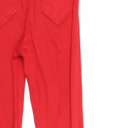 Zara Womens Red  Denim Skinny Jeans Size 6 L26 in