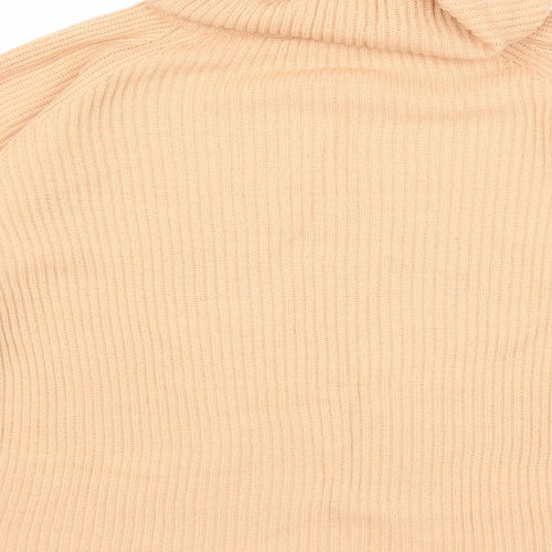 Compliments Womens Orange  Knit Pullover Jumper Size 12