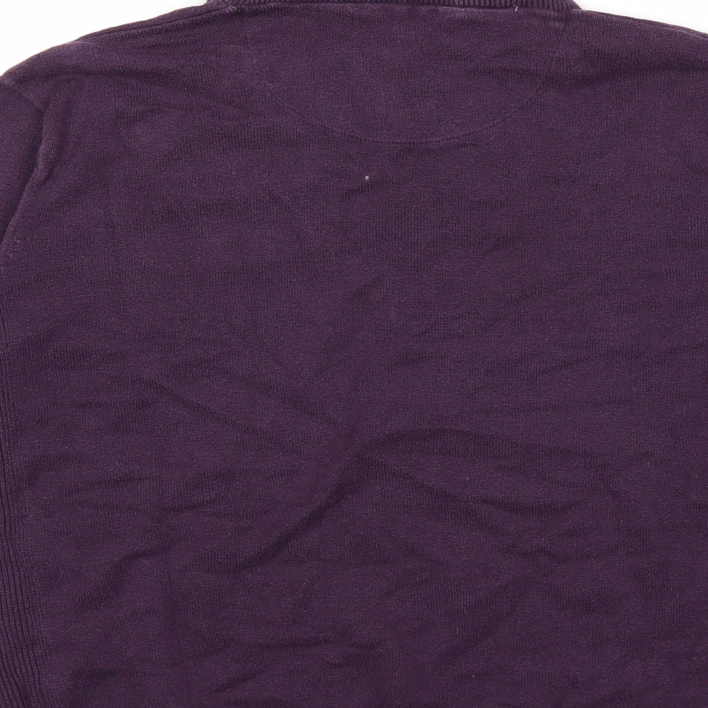 NEXT Mens Purple  Knit Pullover Jumper Size L