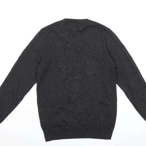 Marks and Spencer Mens Grey  Knit Pullover Jumper Size S
