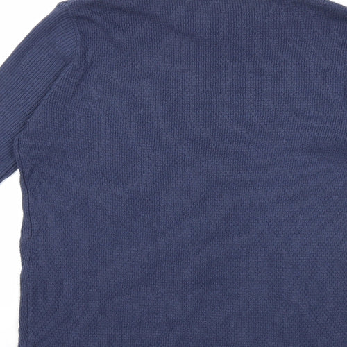 River Island Mens Black  Knit Pullover Jumper Size M