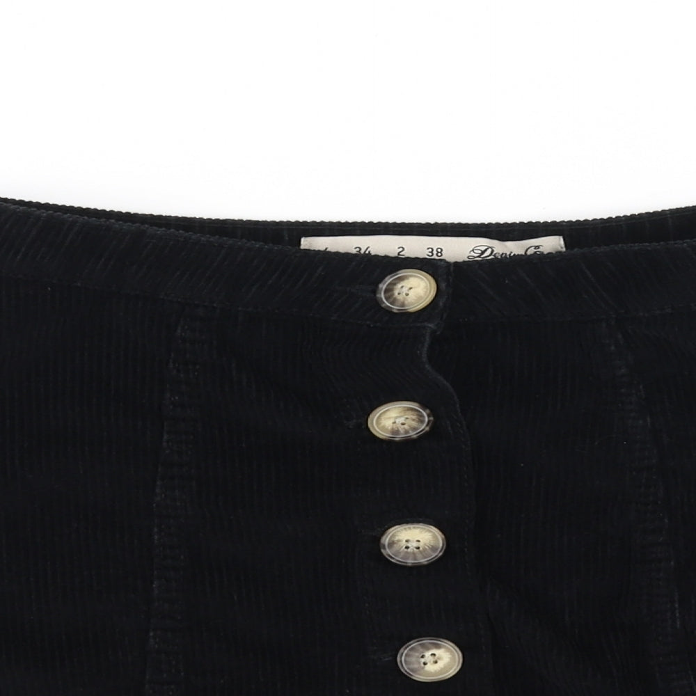 deniem & co Womens Black   A-Line Skirt Size 6
