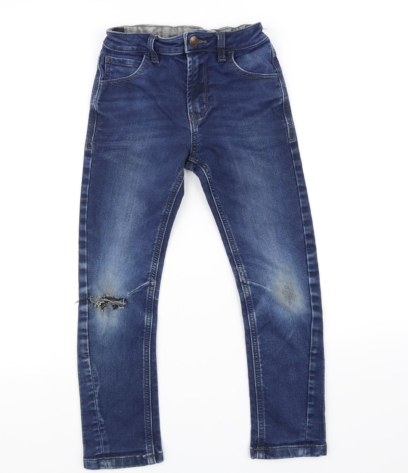George Girls Blue   Straight Jeans Size 6-7 Years