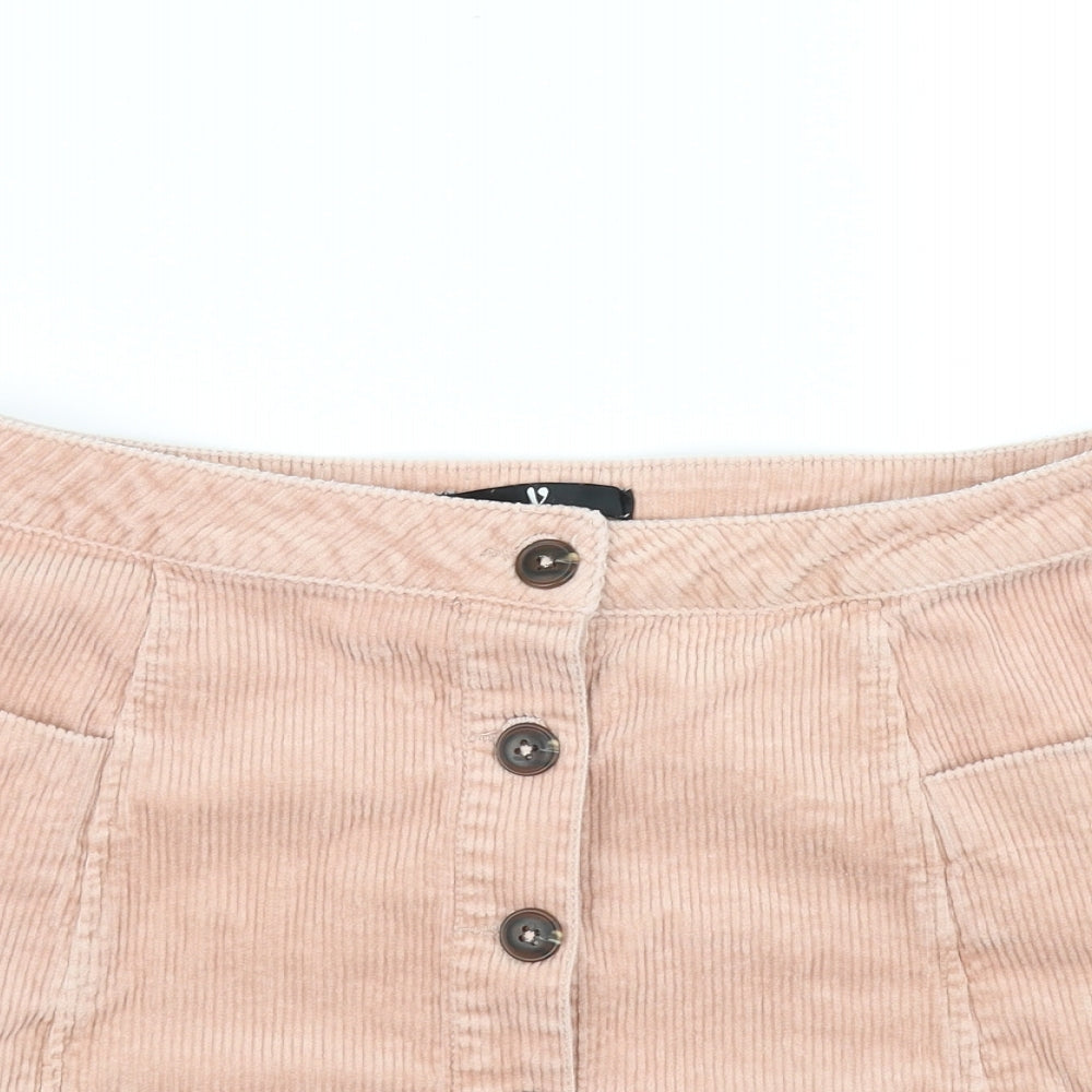 Very Womens Pink   A-Line Skirt Size 12
