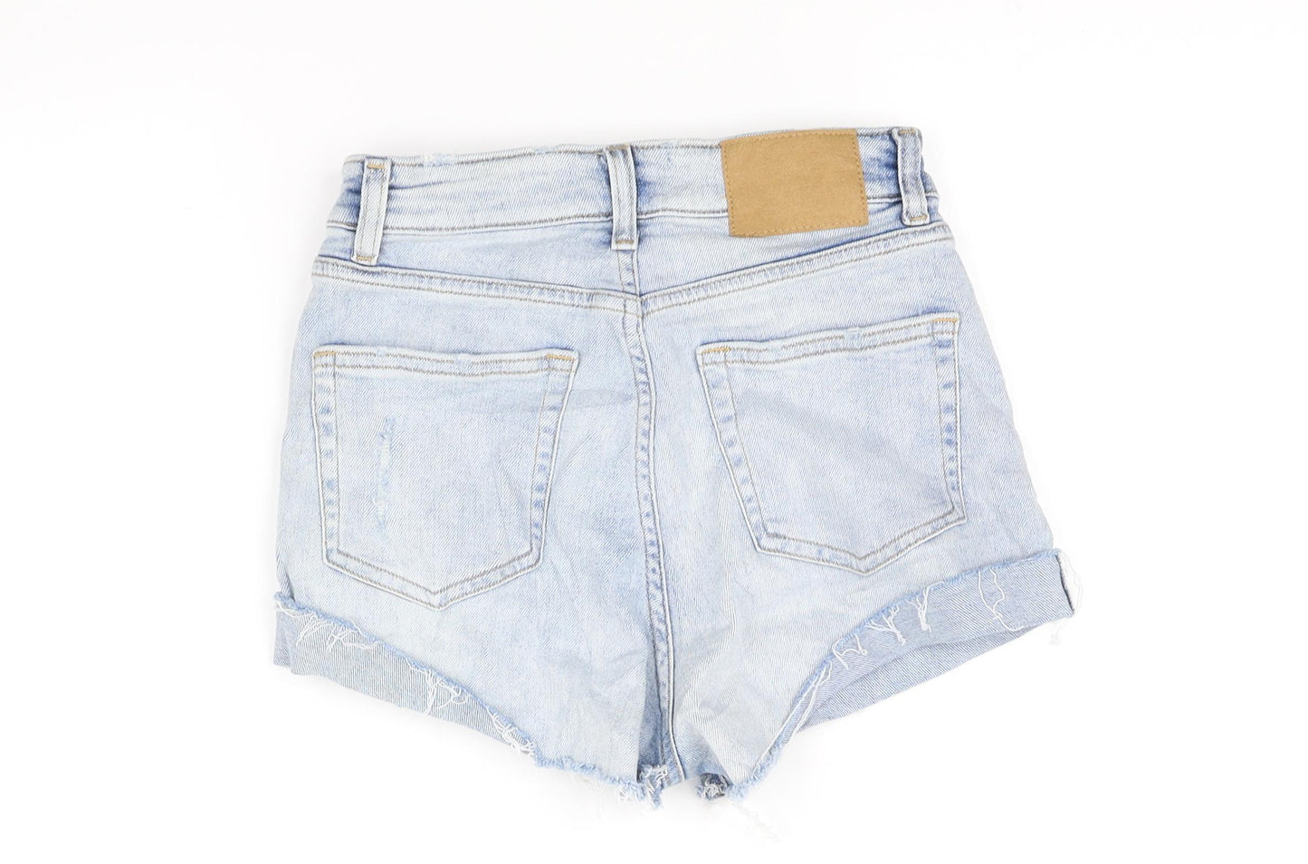 H&M Womens Blue   Hot Pants Shorts Size 6