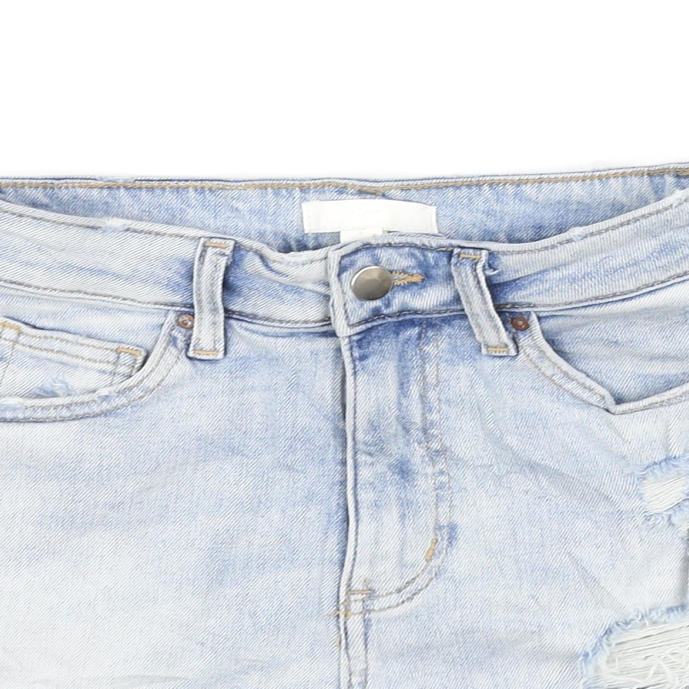 H&M Womens Blue   Hot Pants Shorts Size 6