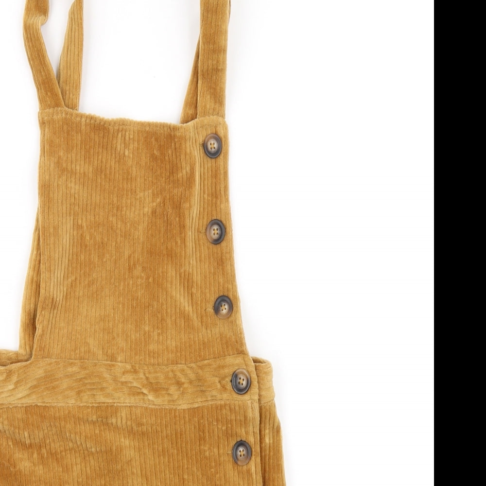 Topshop Womens Yellow   Dungaree One-Piece Size 8