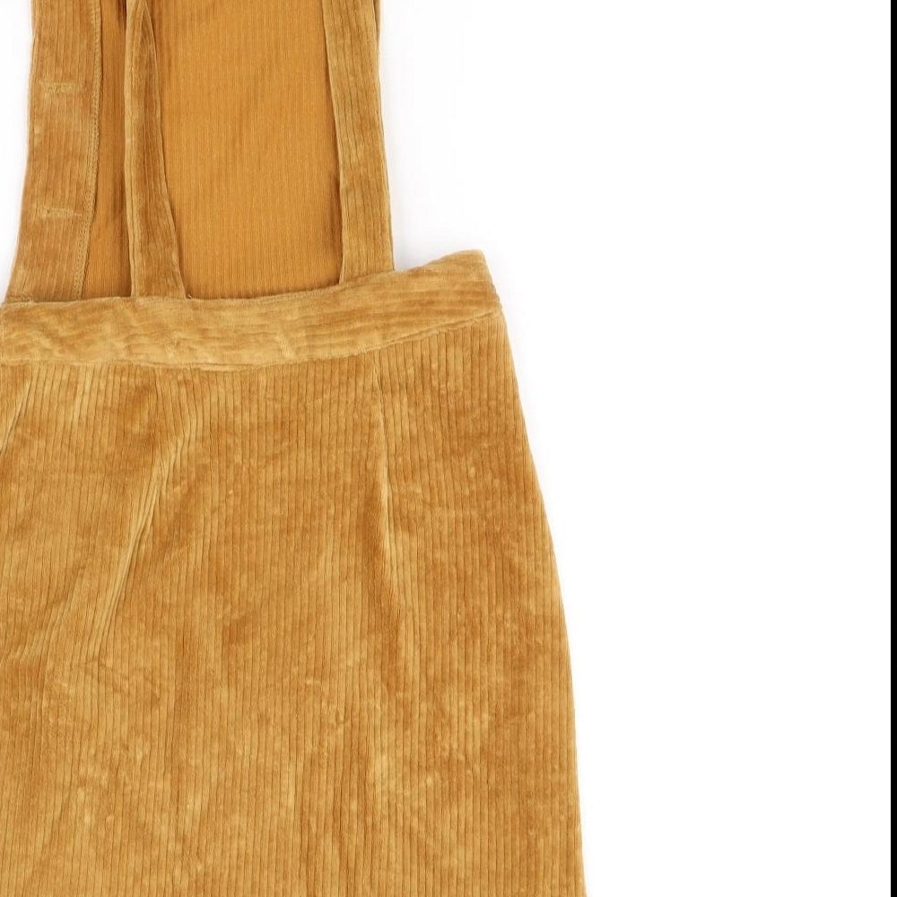 Topshop Womens Yellow   Dungaree One-Piece Size 8