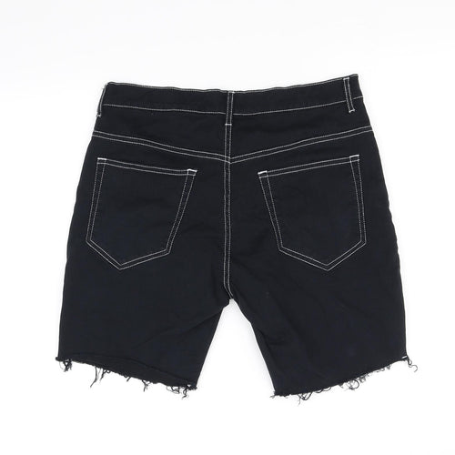 deniem & co Womens Black   Cut-Off Shorts Size 32 in