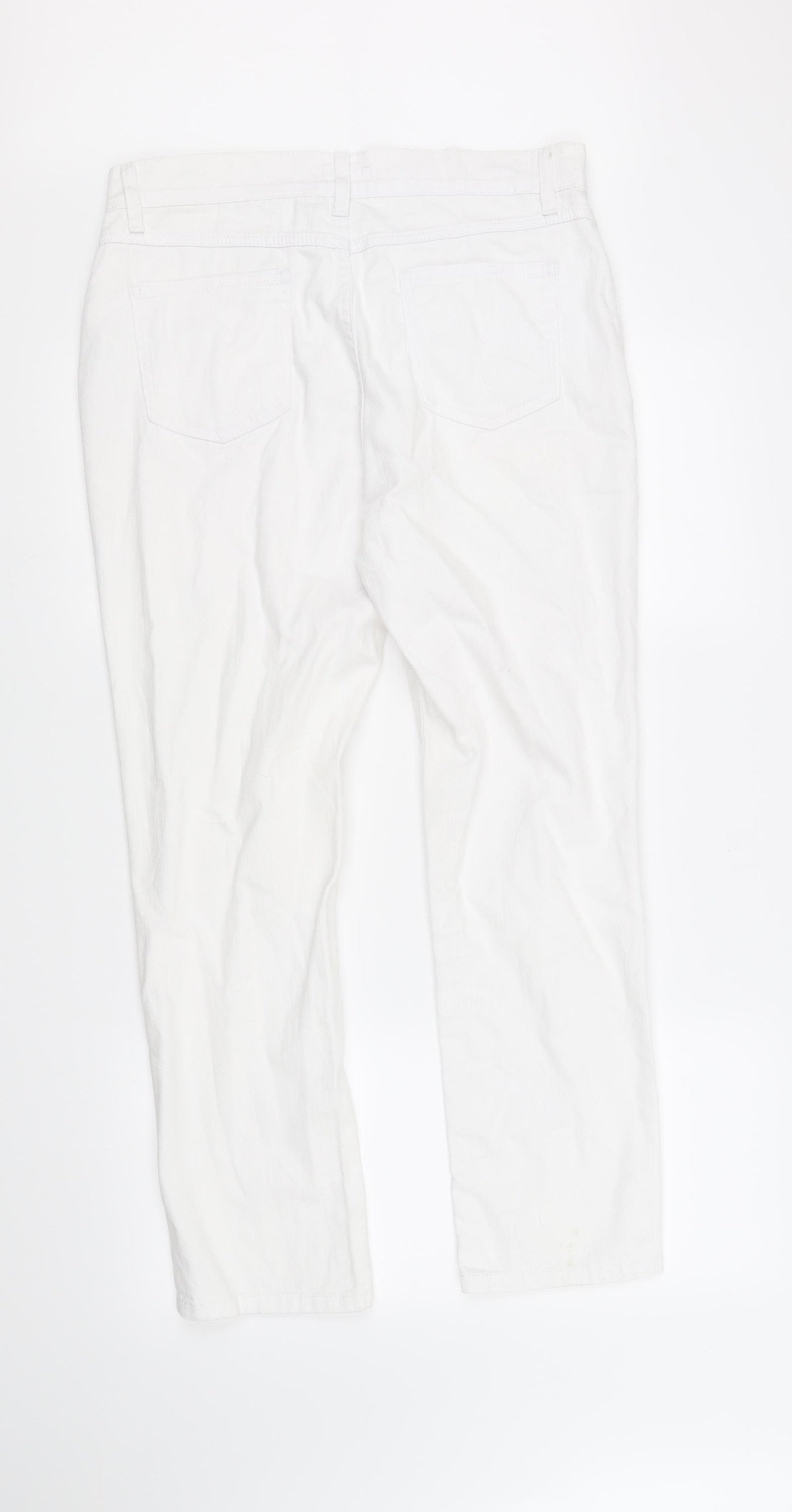 Per Una Womens White   Straight Jeans Size 12 L31 in