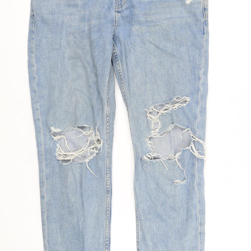 Topahop Womens Blue   Straight Jeans Size 26 in L32 in