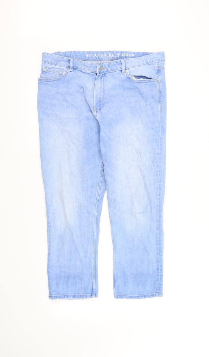 M&S Collection Womens Blue   Straight Jeans Size 12 L32 in