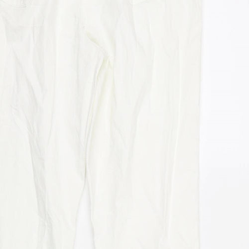 angel spirit Womens White   Mom Jeans Size 16 L30 in