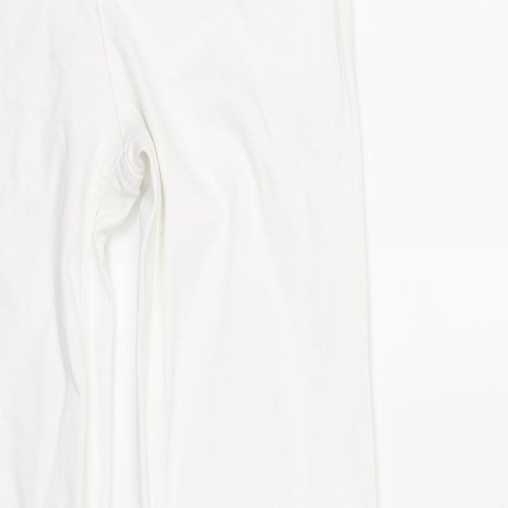 M&S Collection Womens White   Straight Jeans Size 8 L33 in