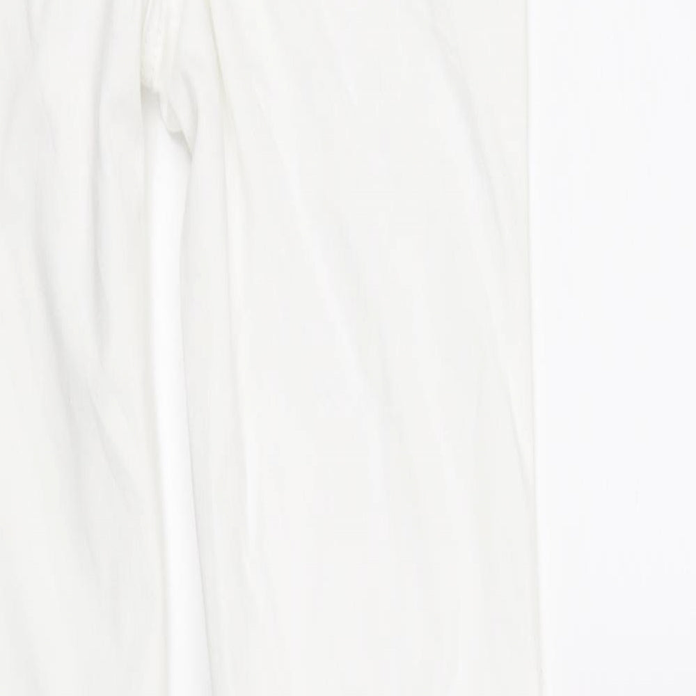 M&S Collection Womens White   Straight Jeans Size 8 L33 in