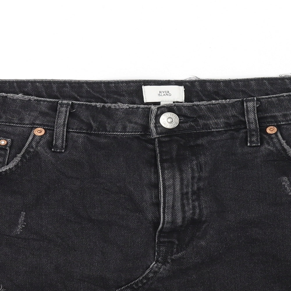 River Island Womens Black   A-Line Skirt Size 14