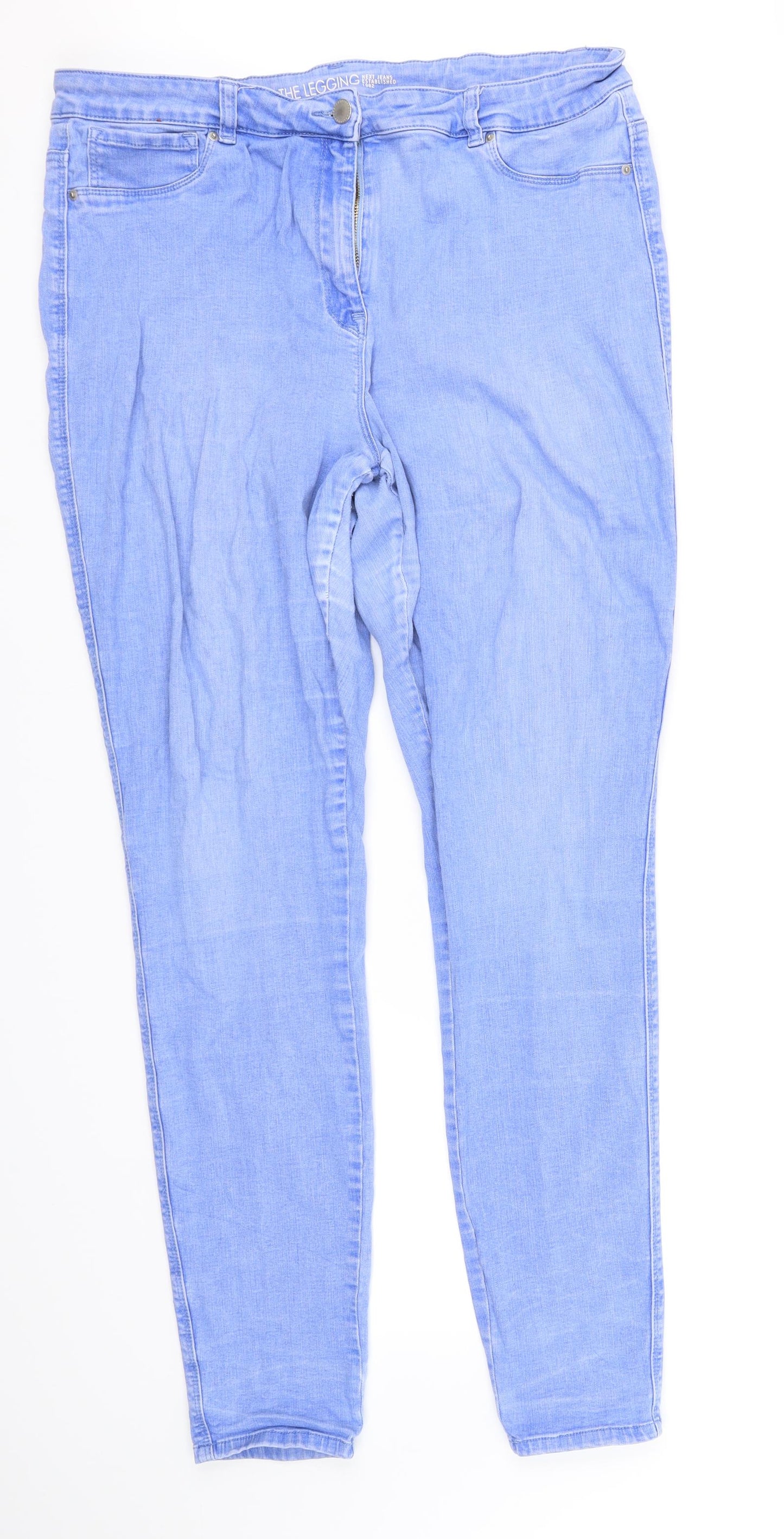 NEXT Womens Blue   Jegging Jeans Size 18 L35 in