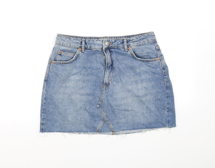 Tophop Womens Blue   A-Line Skirt Size 10