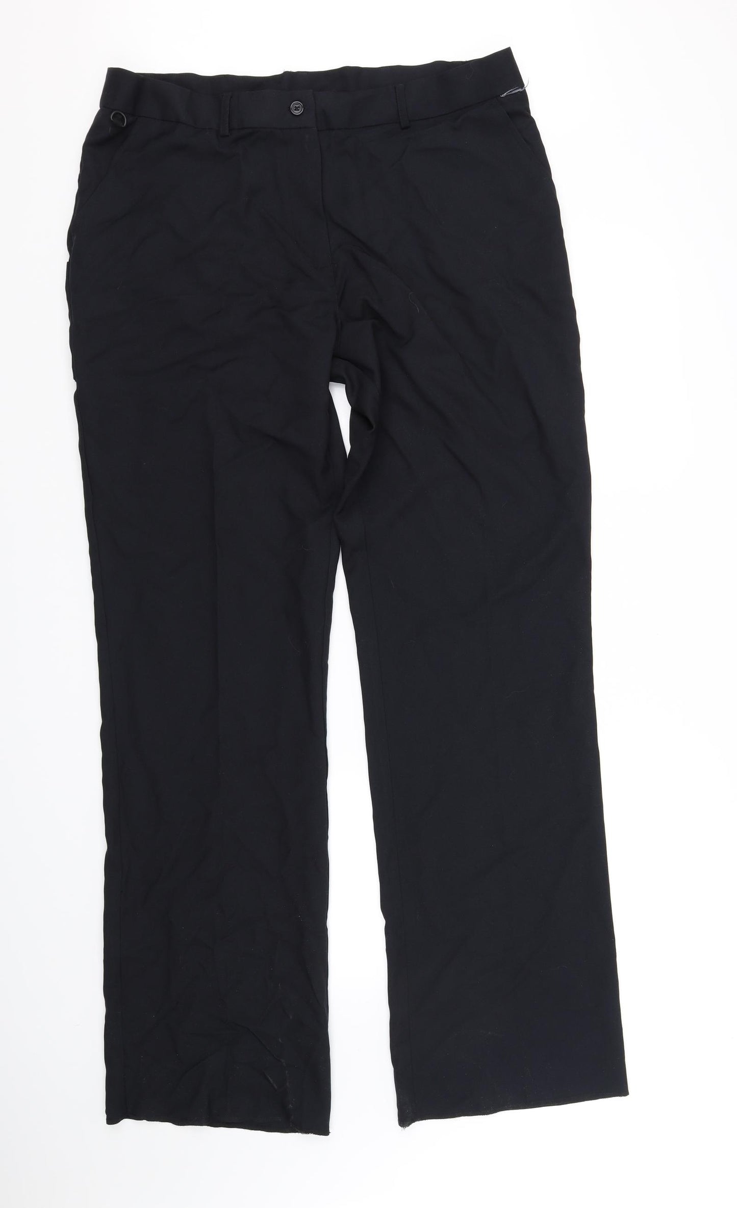 Preworn Womens Black   Trousers  Size 18 L38 in