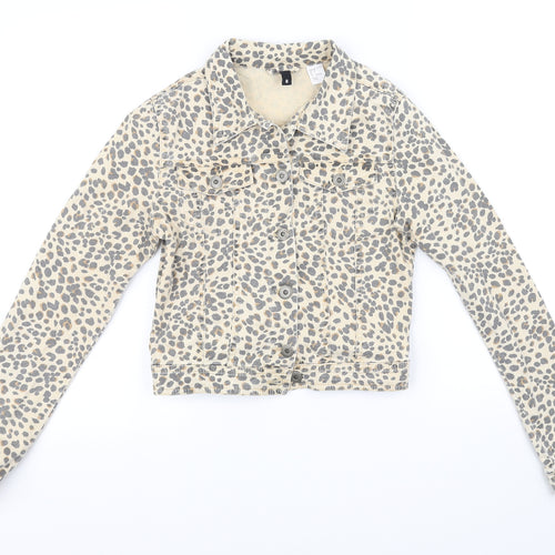 Divided Womens Yellow   Jacket  Size 4