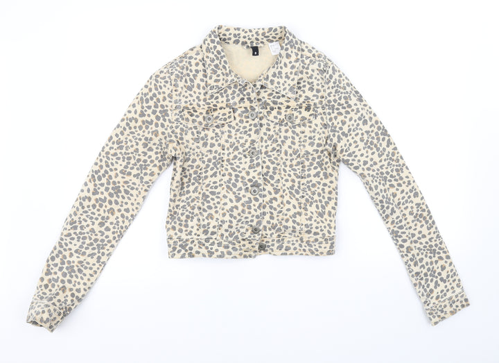 Divided Womens Yellow   Jacket  Size 4