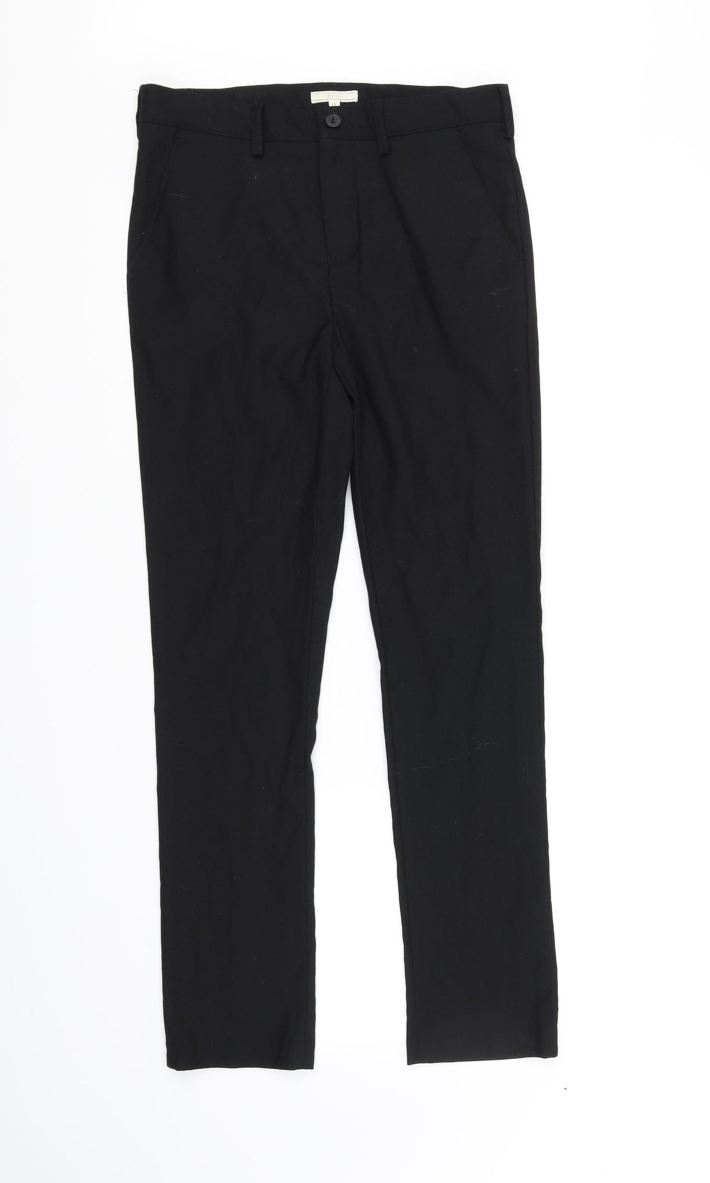 John Lewis Womens Black   Trousers  Size 12 L30 in