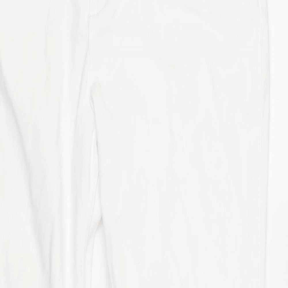 M&S Collection Womens White   Straight Jeans Size 20 L32 in