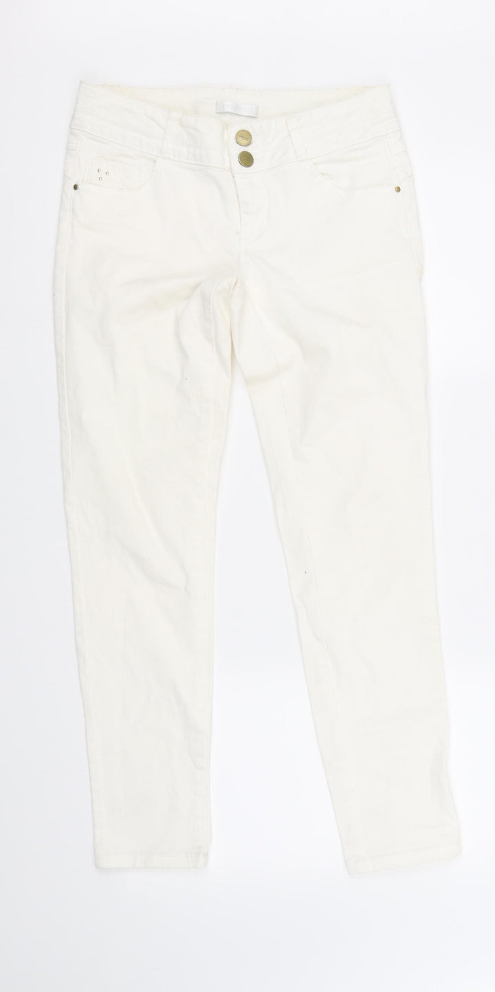 Promod Womens White Straight Jeans Size 8 L28 in