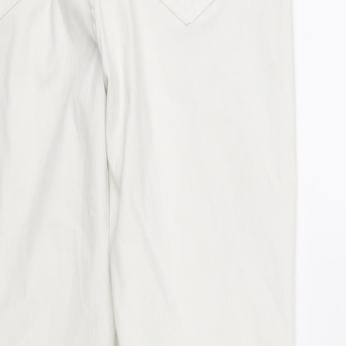 M&S Collection Womens White   Skinny Jeans Size 10 L31 in