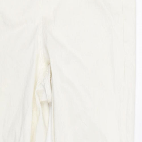 M&S Collection Womens White   Straight Jeans Size 16 L33 in