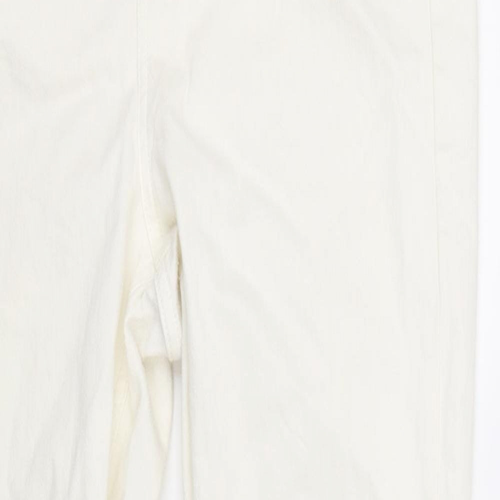 M&S Collection Womens White   Straight Jeans Size 16 L33 in