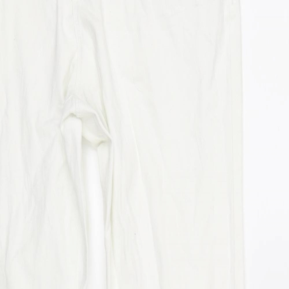 deniem & co Womens White   Straight Jeans Size 14 L28 in