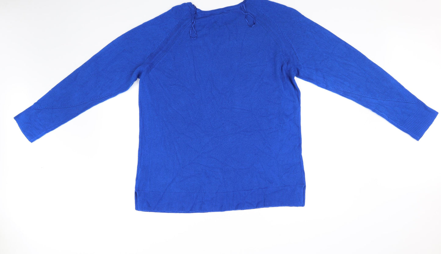 Bonmarche Womens Blue   Pullover Jumper Size 22