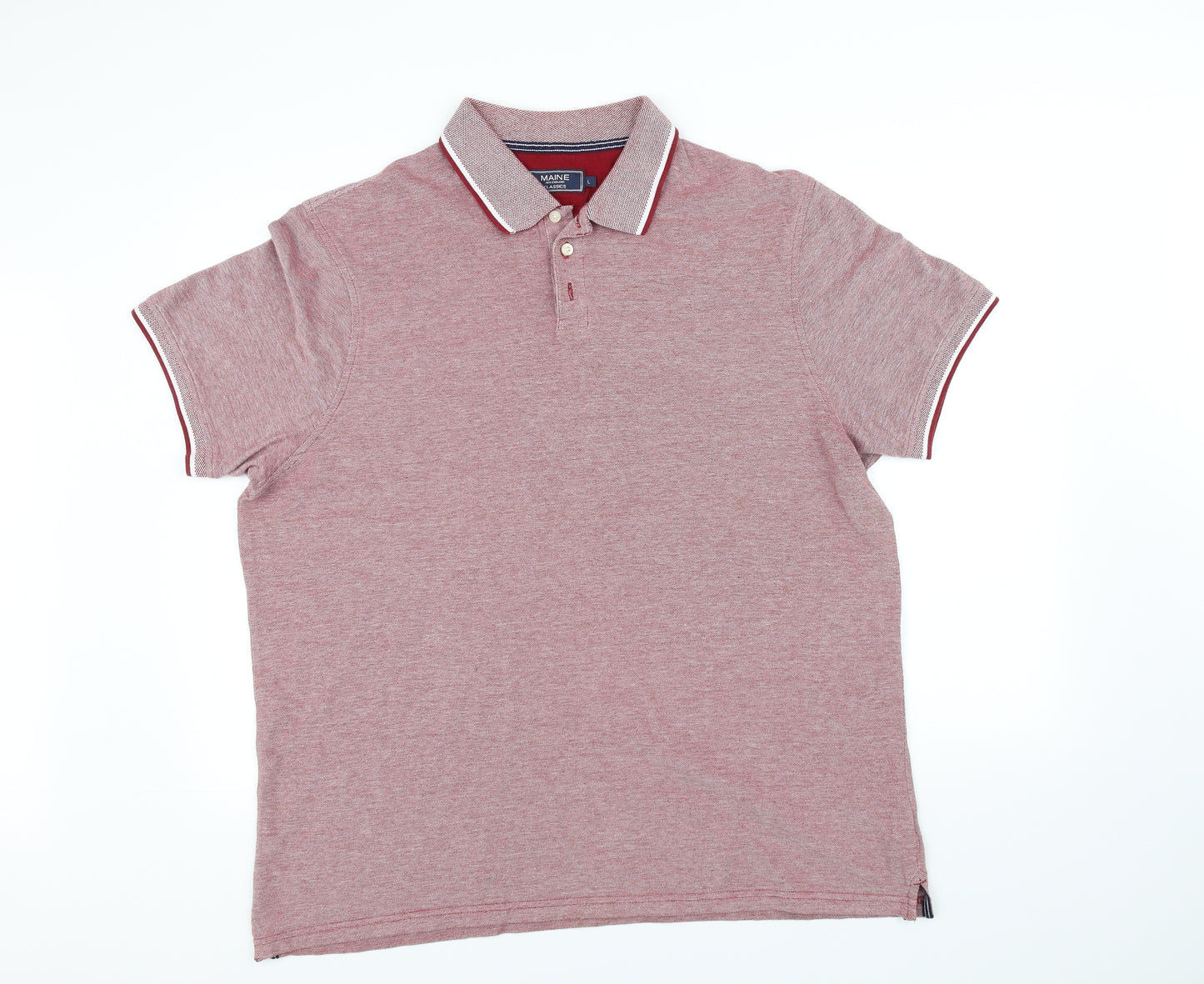 Maine Womens Pink   Basic Polo Size L