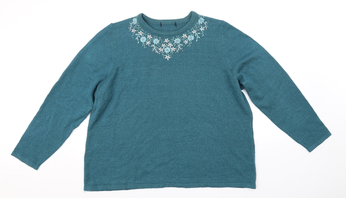Preworn Womens Green   Pullover Jumper Size XL