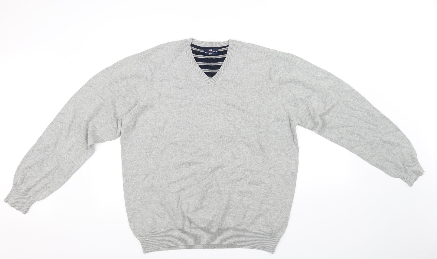 Blue Harbour Mens Grey   Pullover Jumper Size L