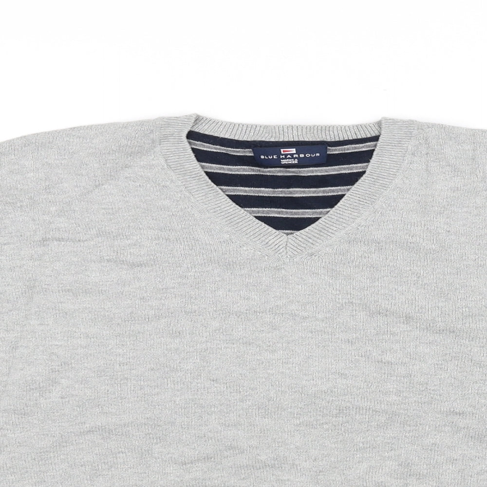 Blue Harbour Mens Grey   Pullover Jumper Size L