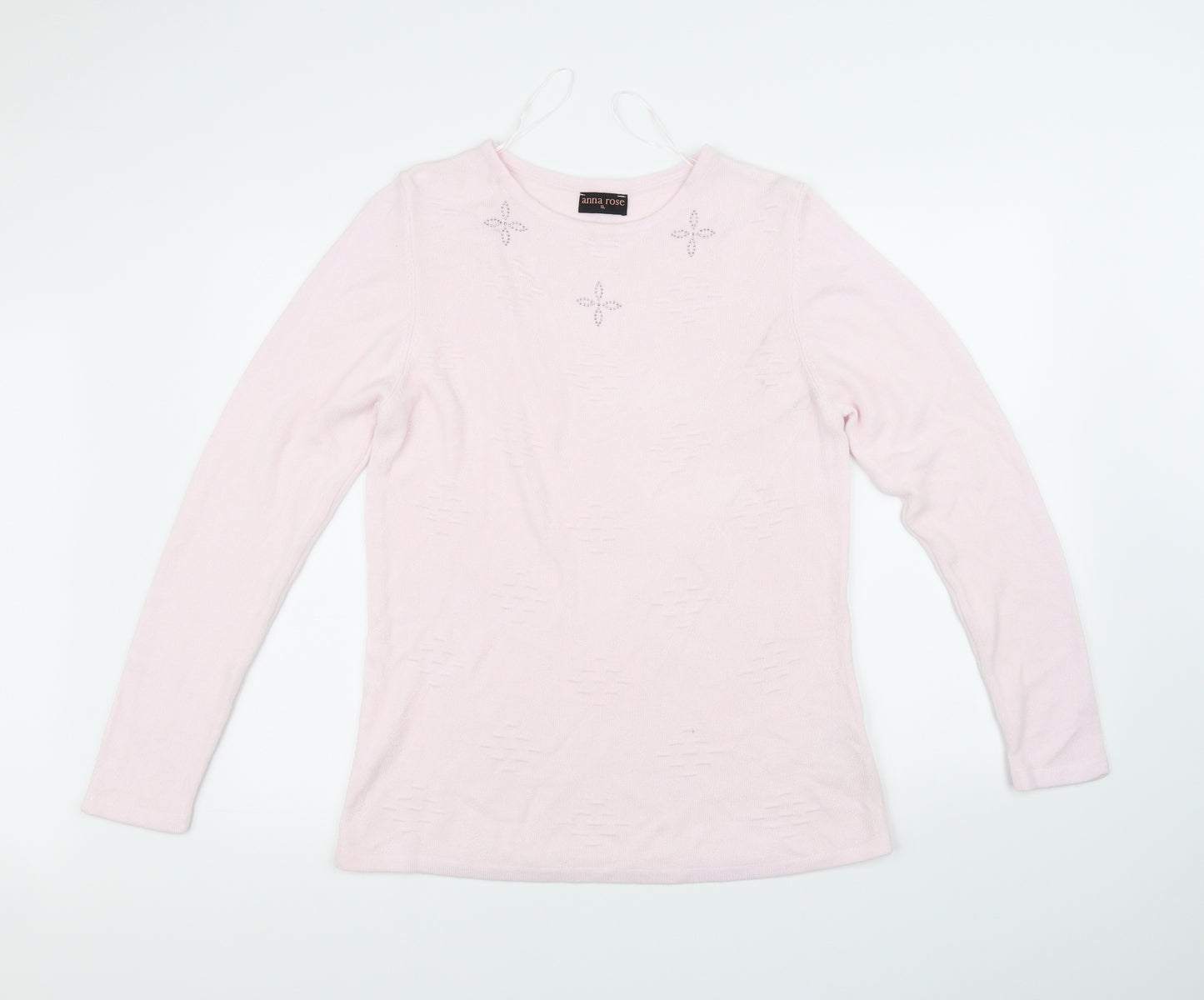 anna rose Womens Pink   Pullover Jumper Size XL