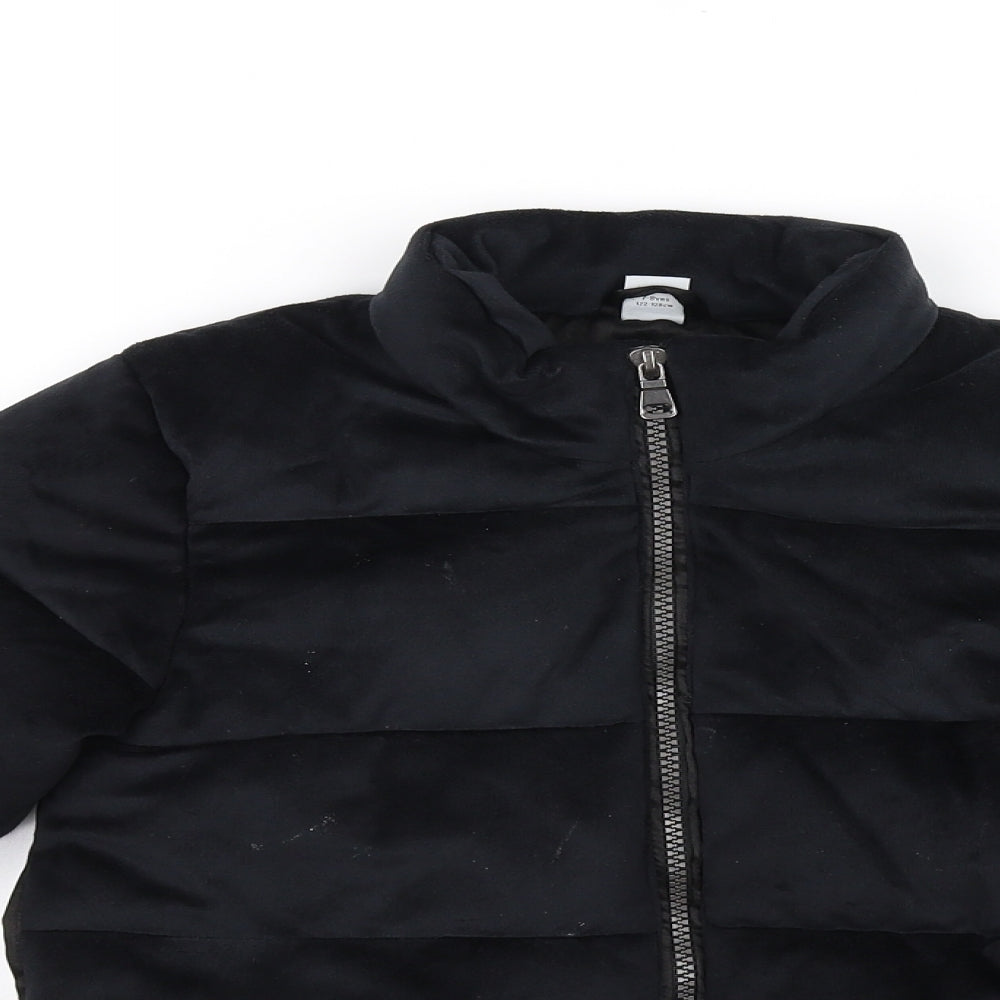 TU Girls Black   Jacket Coat Size 7-8 Years