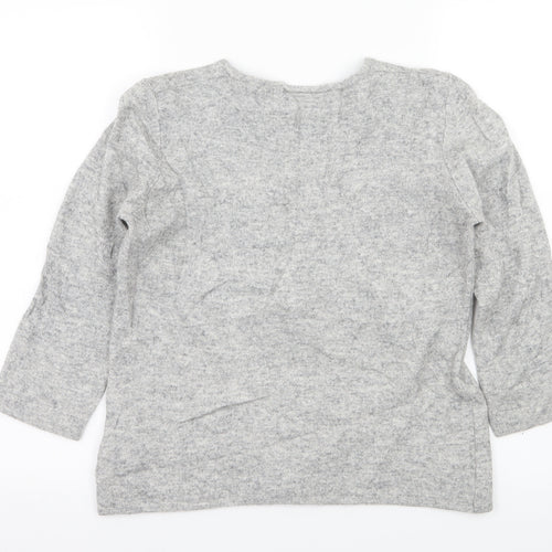 Alex & Co Womens Grey  Knit Pullover Jumper Size 8