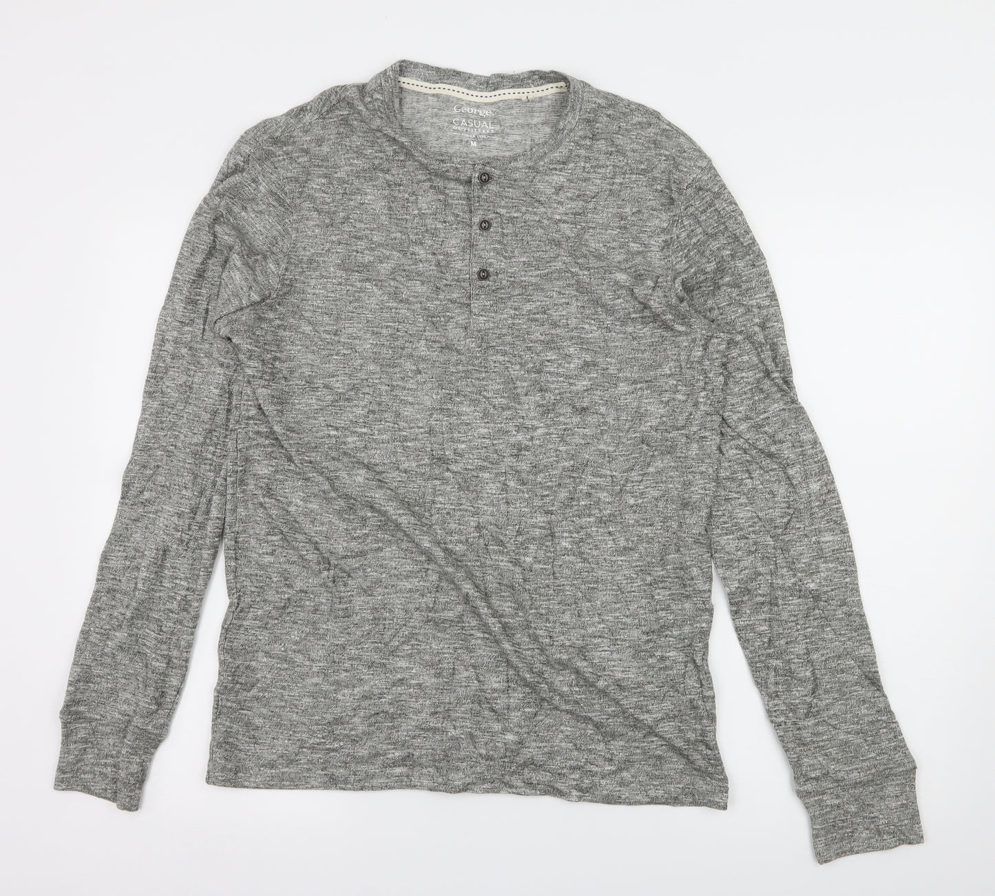 George Mens Grey  Jersey  T-Shirt Size M