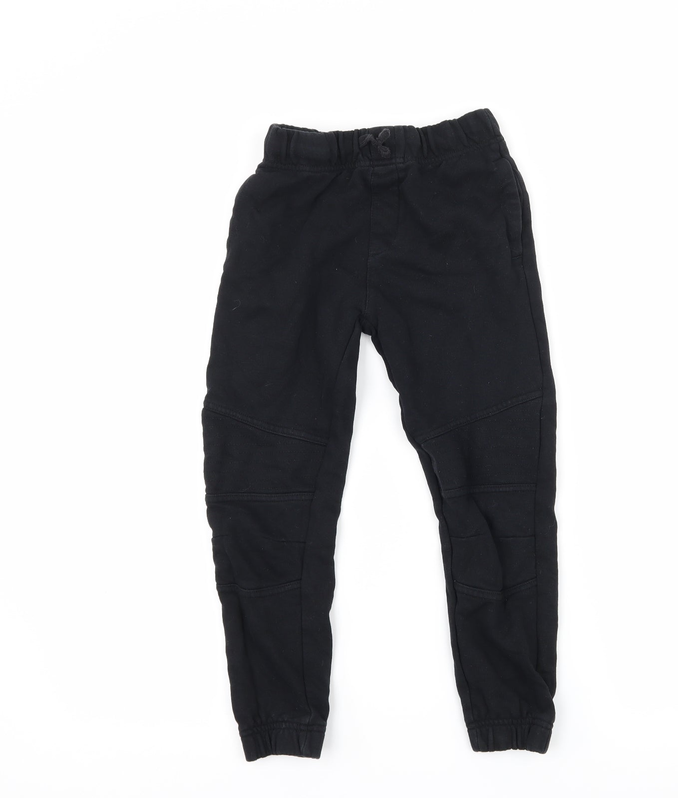 George Boys Black  Jersey Jogger Trousers Size 6-7 Years