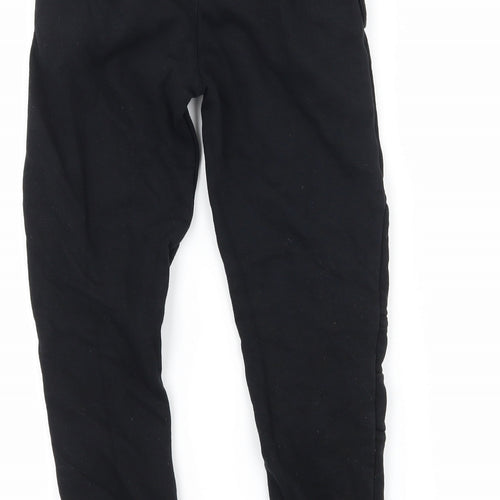George Boys Black  Jersey Jogger Trousers Size 6-7 Years