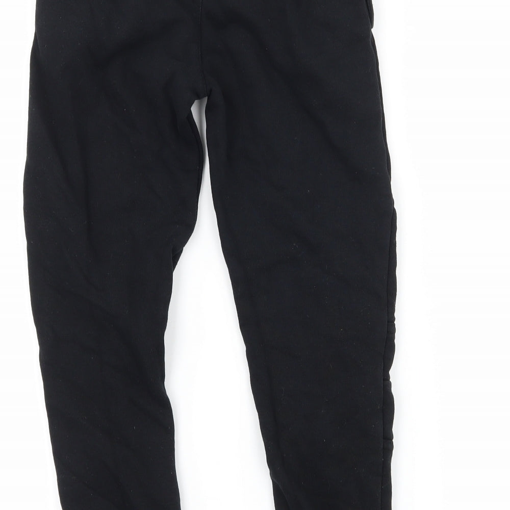 George Boys Black  Jersey Jogger Trousers Size 6-7 Years
