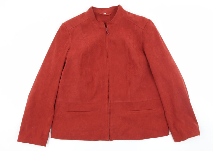 EWM Womens Brown Jacket Size 18