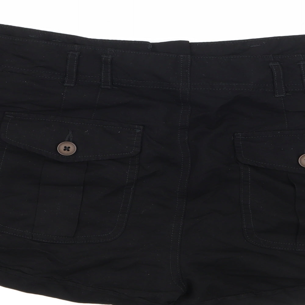 George Womens Black   Hot Pants Shorts Size 16